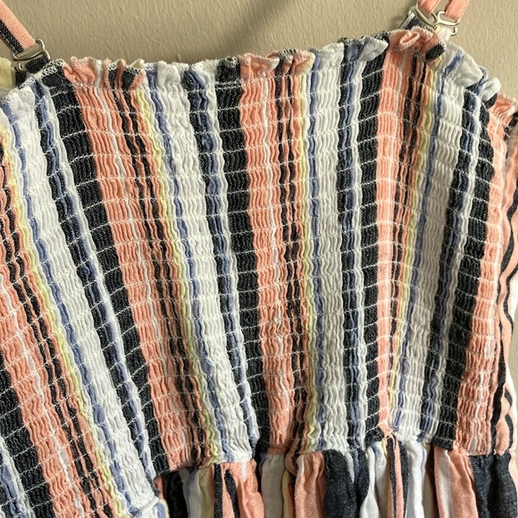 Free People Lilah pleated tube dress size small multicoloured striped strappy - Picture 8 of 9